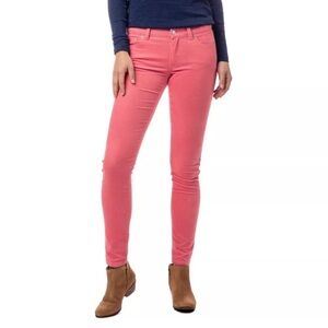 Southern Tide Corduroy Jean Pants Womens 28 (sz 6) ‘Desert Rose’ Pink Skinny Fit